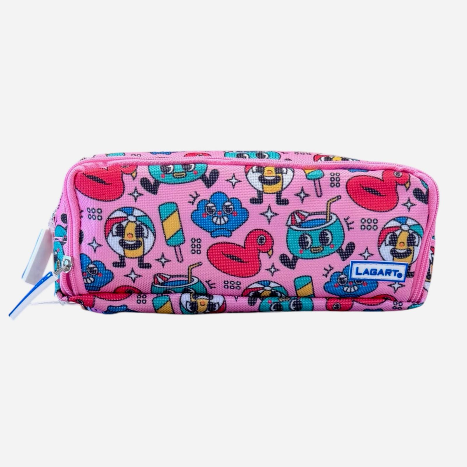 ESTUCHE 3 CREMALLERAS C/ORGANIZADOR HAPPY. - Imagen 4